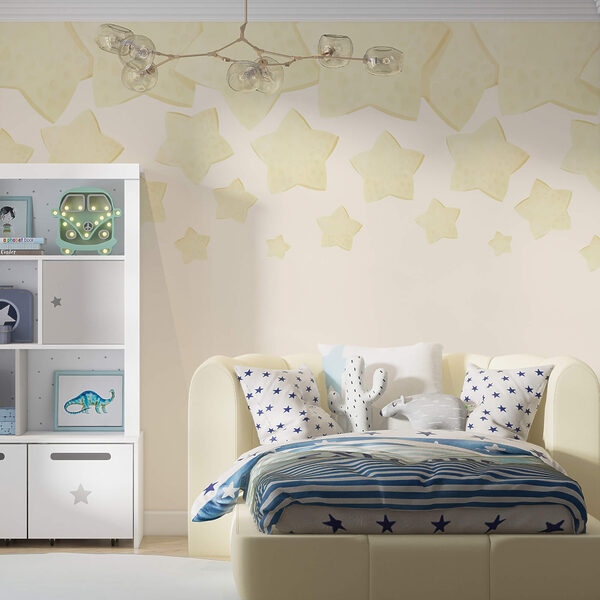 Skupina hvězd na bílém pozadí