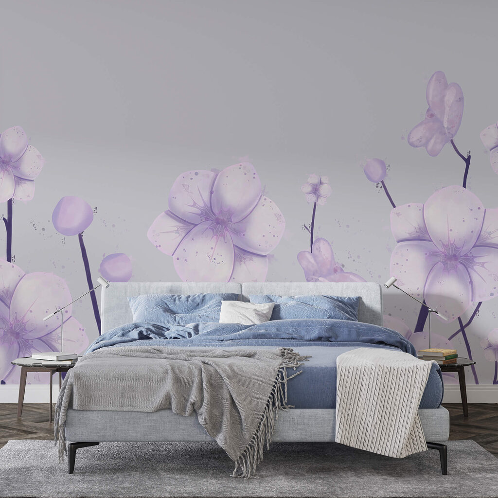 Skupina květin na bílém pozadí