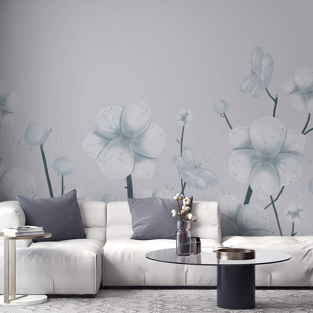 Skupina bílých květů