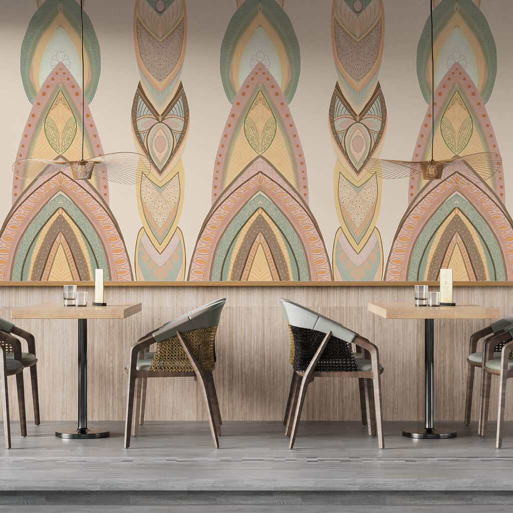 Vzor barevných tvarů