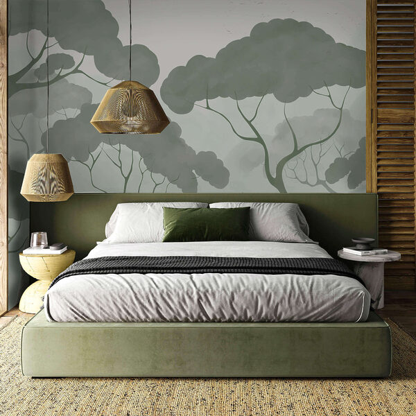 Skupina stromů se zelenými listy