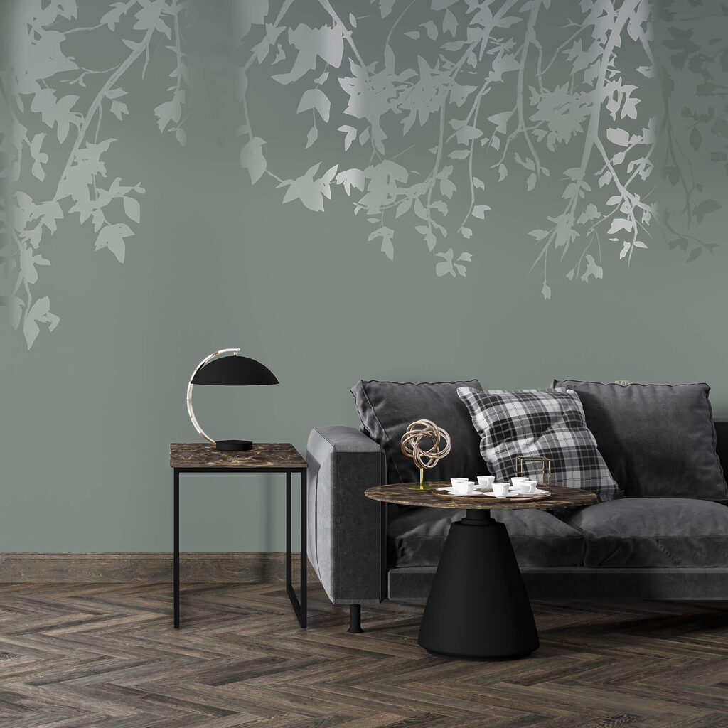 Větve stromů s listy