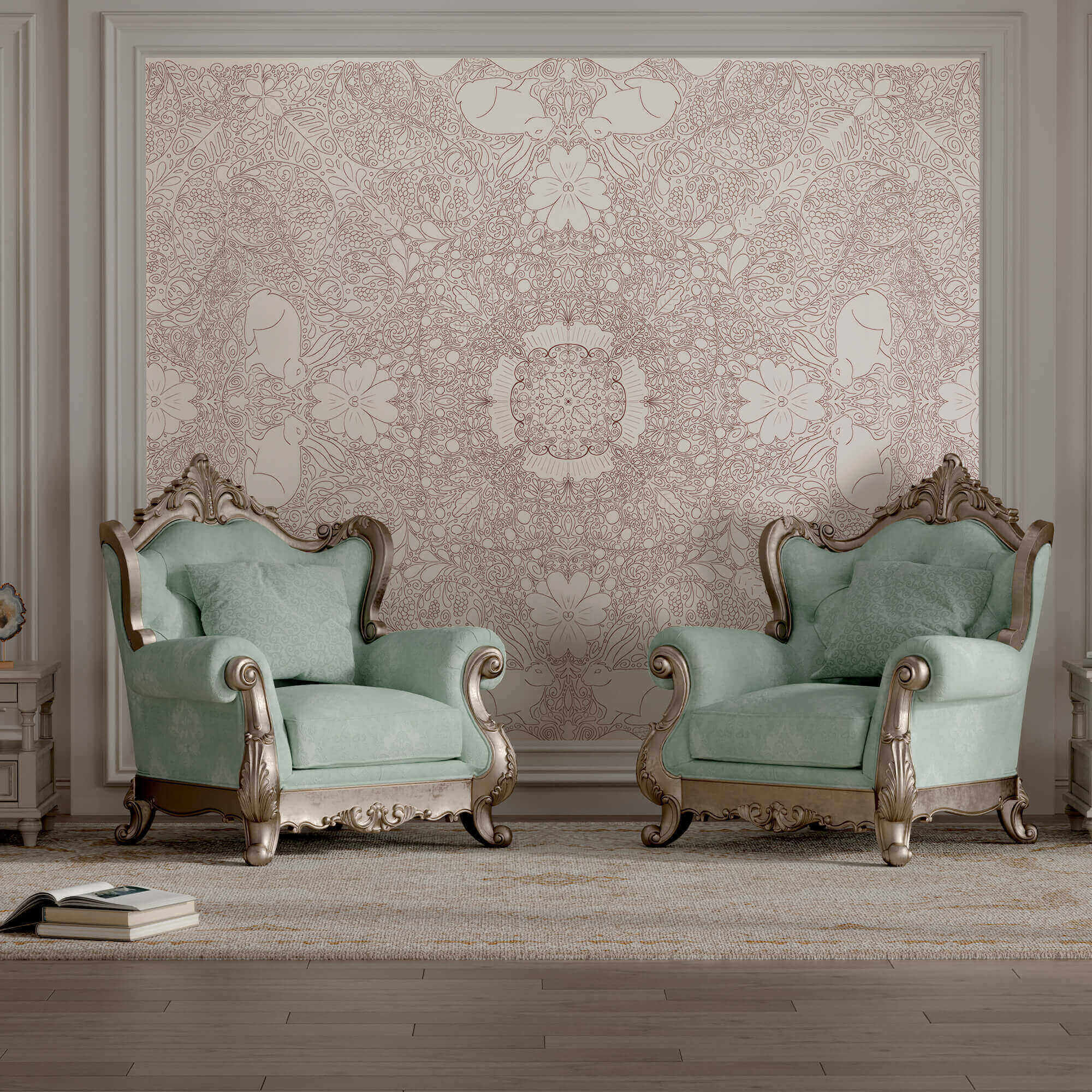 Bílý a červený vzor