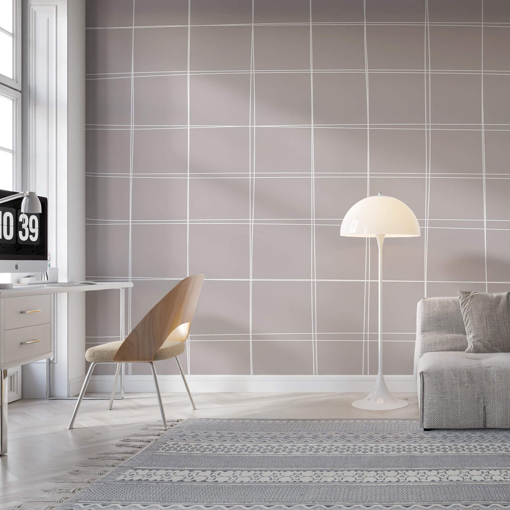 Šedá a bílá mřížka