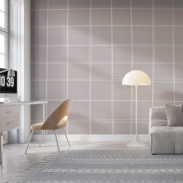 Šedá a bílá mřížka