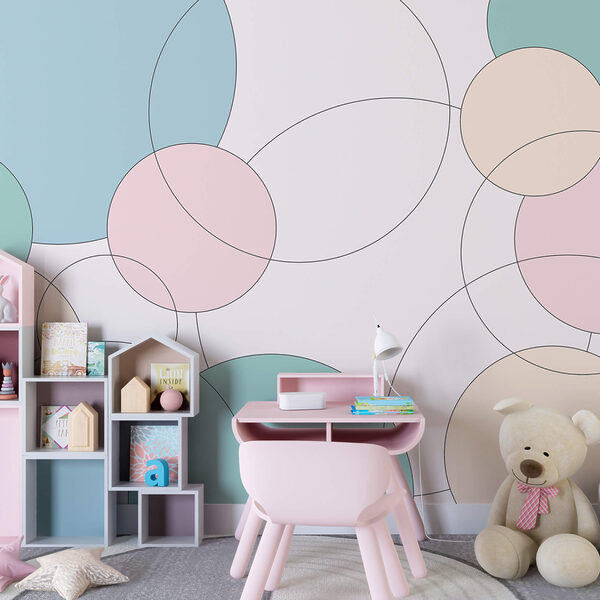 Vzor kruhů a listů