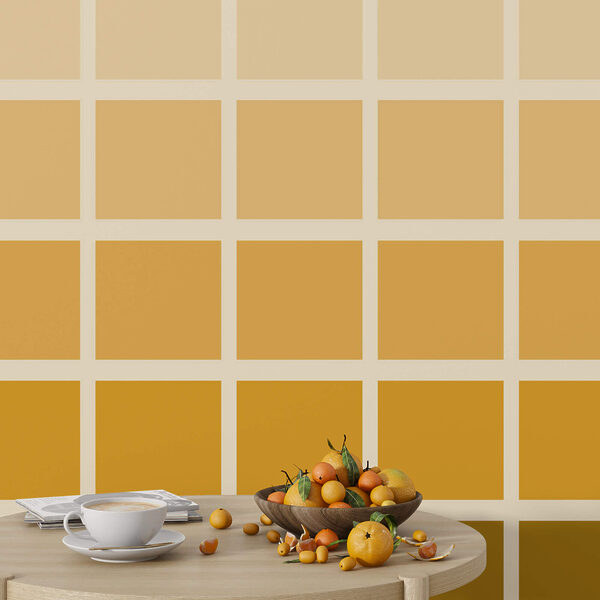 Žluté a hnědé čtverce