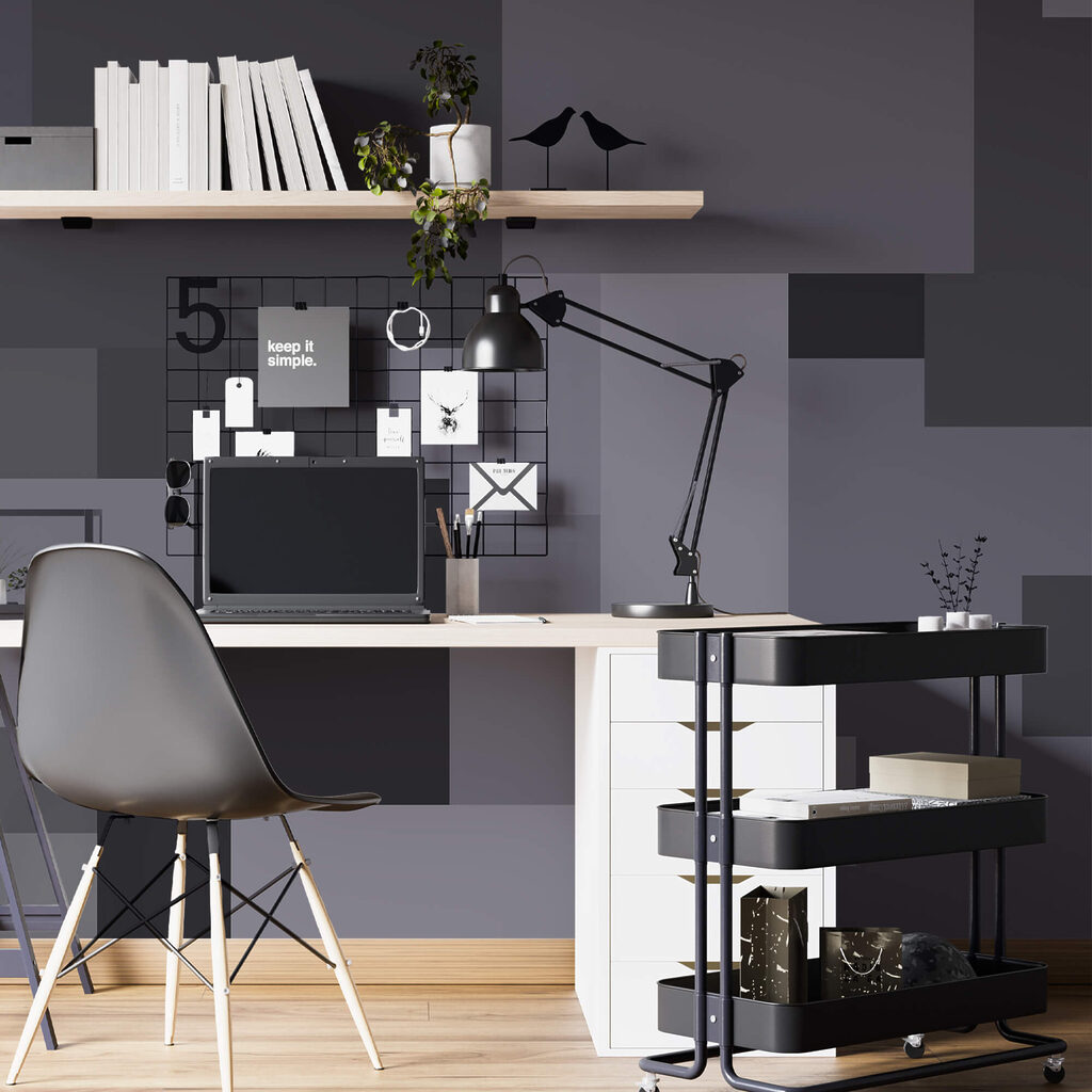 Šedé čtverce v hromadě