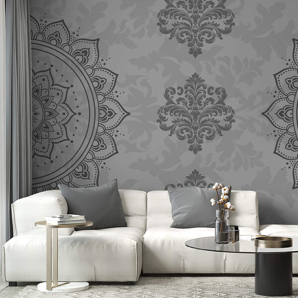 Šedý a bílý vzor