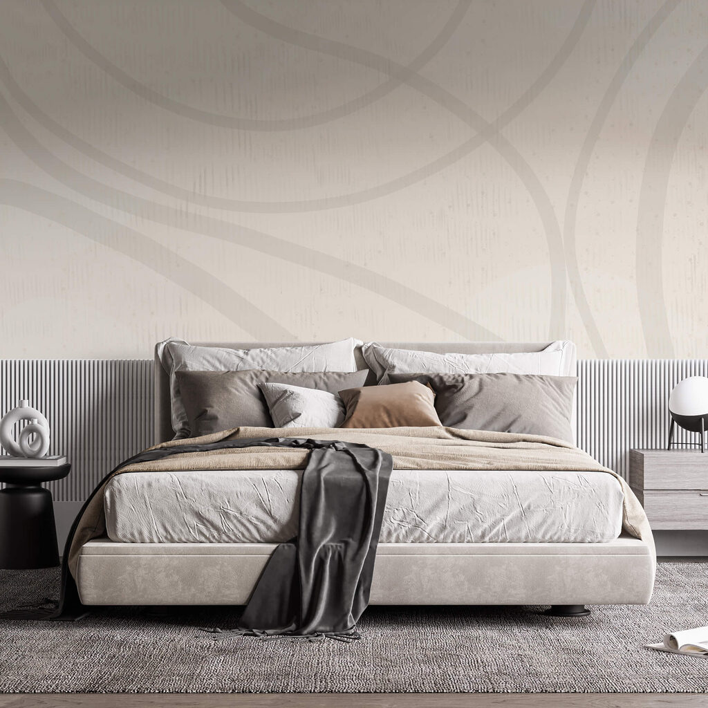 Bílý povrch s čarami