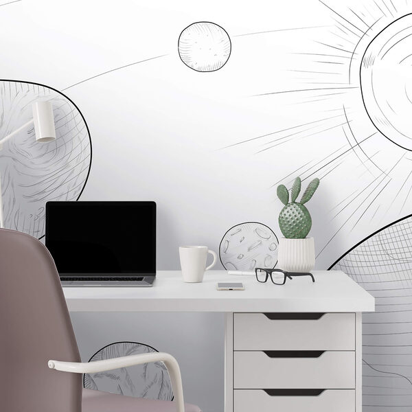 Kresba planet a slunce