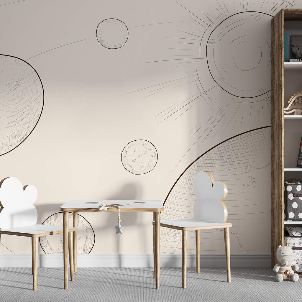 Kresba slunce a Země