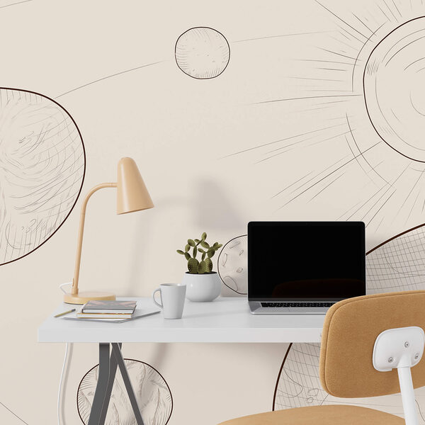 Kresba slunce a Země