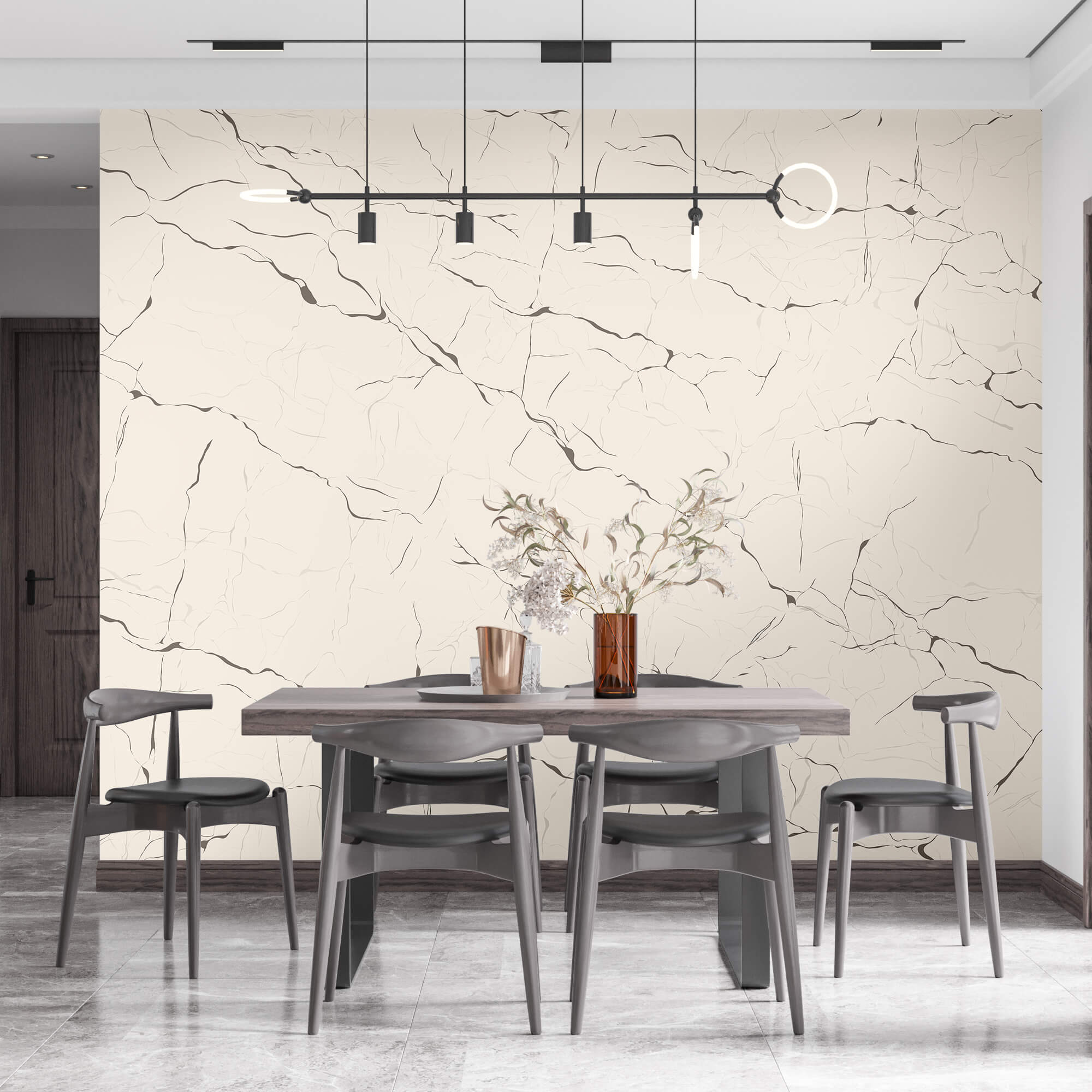 Bílý povrch s prasklinami