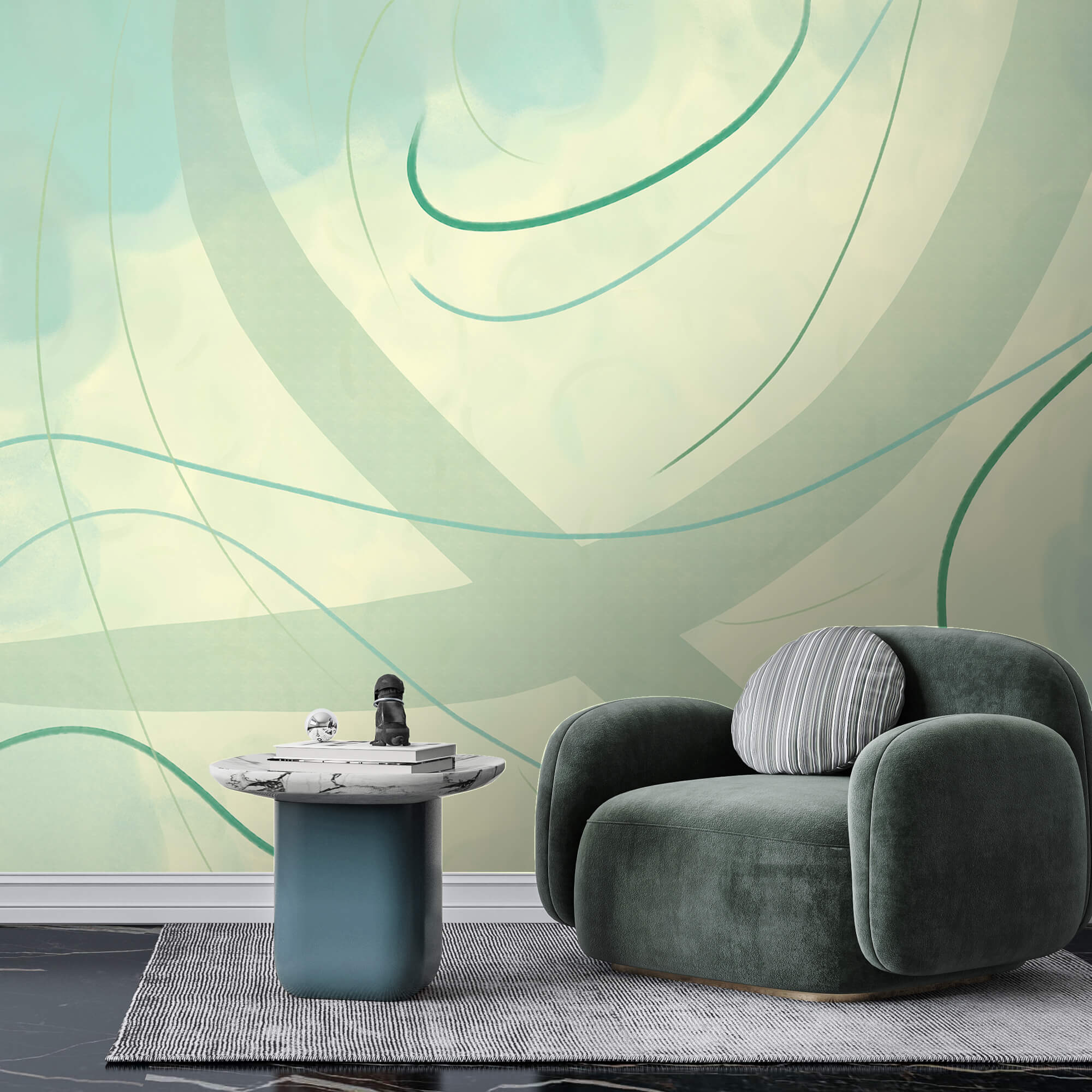 Jemné víry barev a tvarů