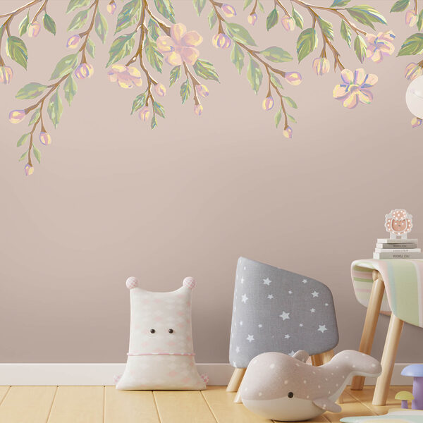 Jemný květinový vzor na jemném pozadí