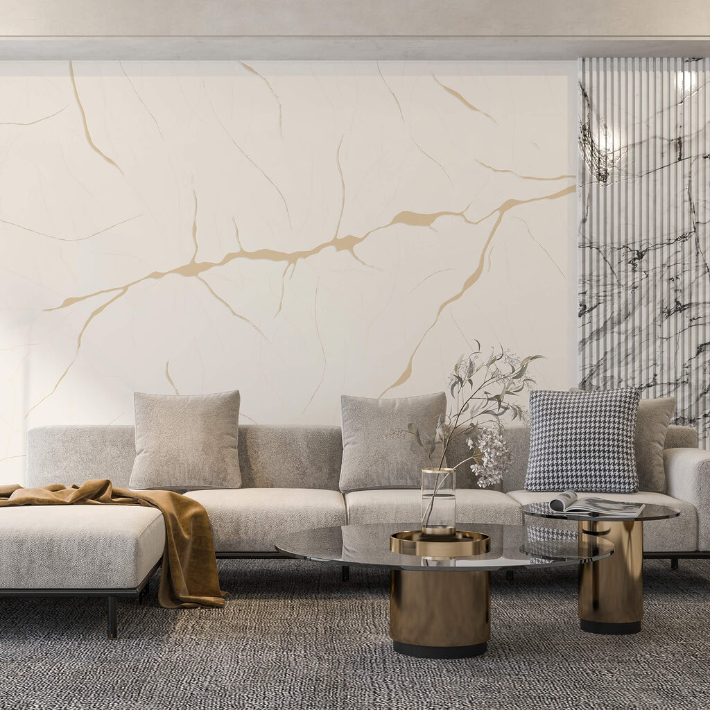 Bílý povrch s prasklinami