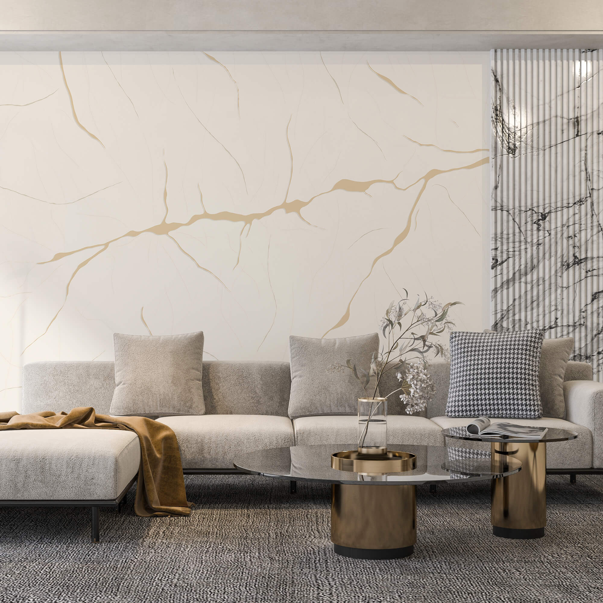 Bílý povrch s prasklinami