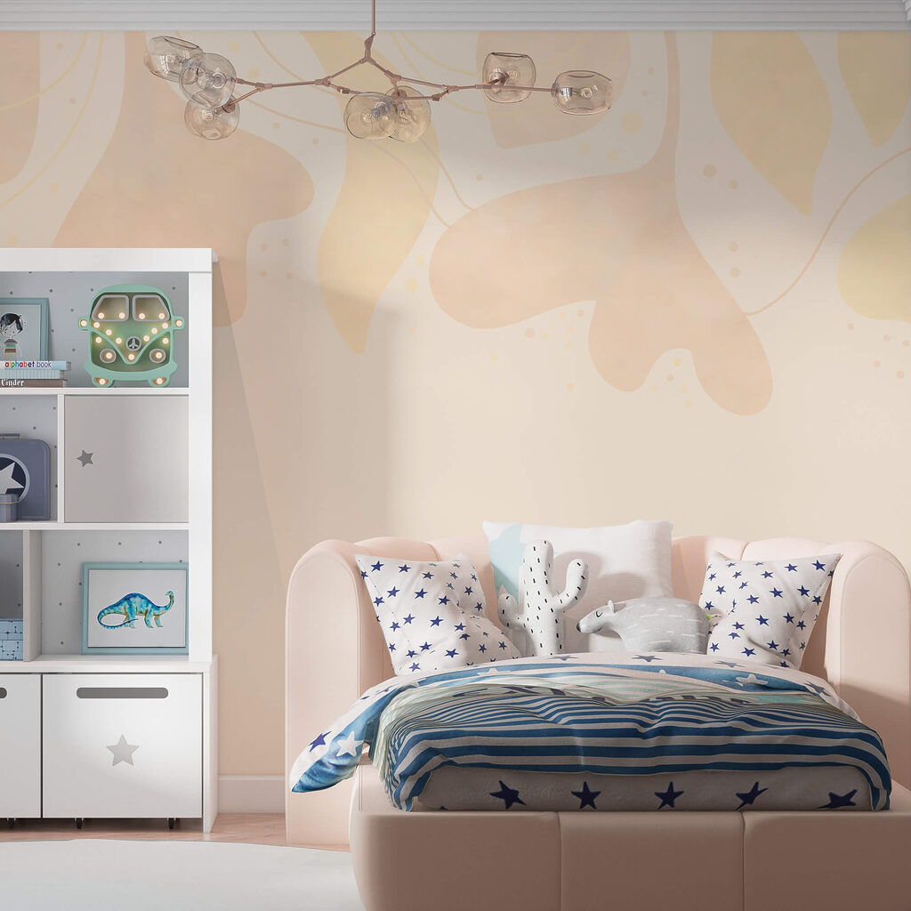 Jemné pastelové listy na měkkém pozadí