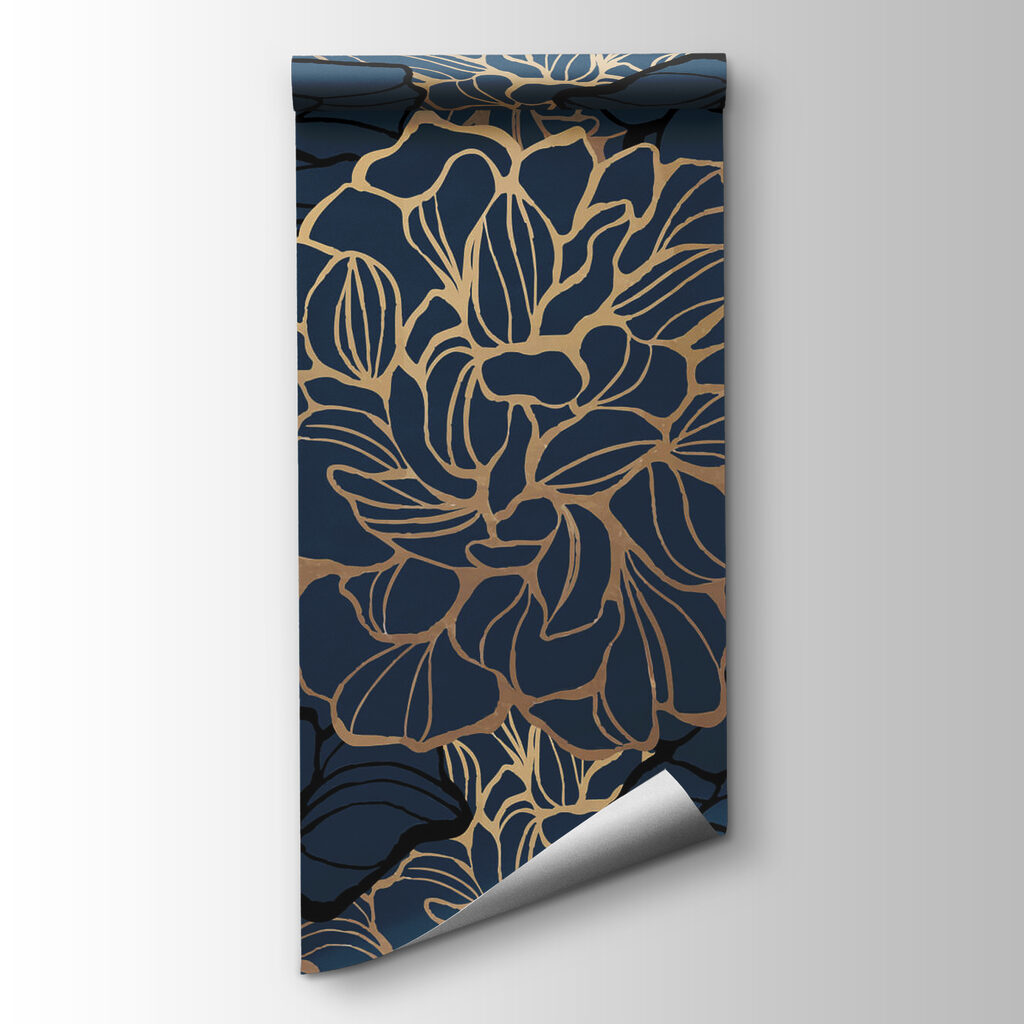 Bold floral design on dark background Bold floral design on dark background