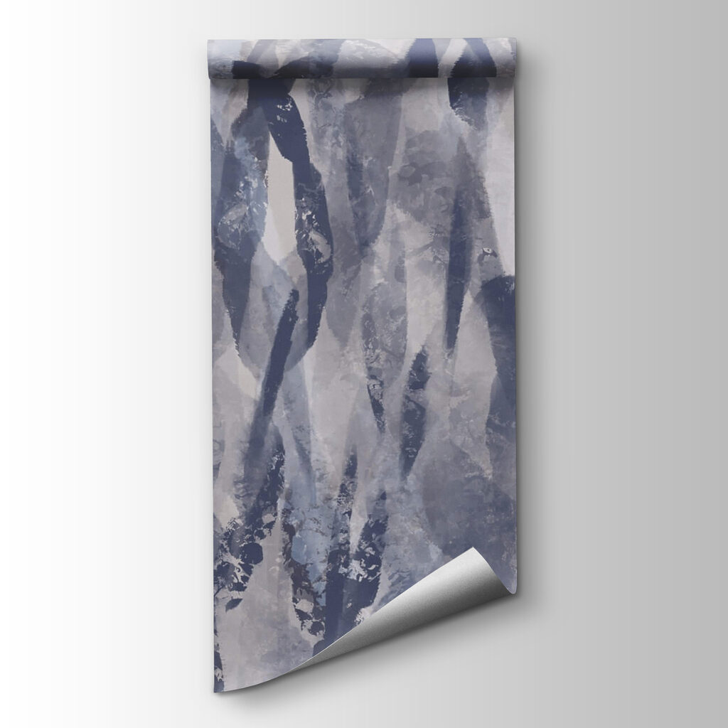 Flowing patterns in cool tones