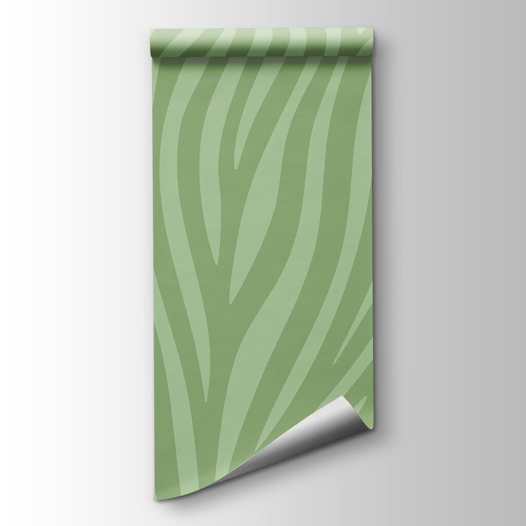 Green and white zebra print Green and white zebra print