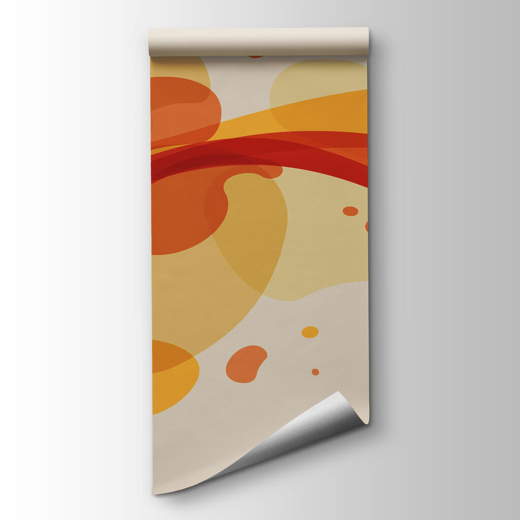 Red and yellow swirls