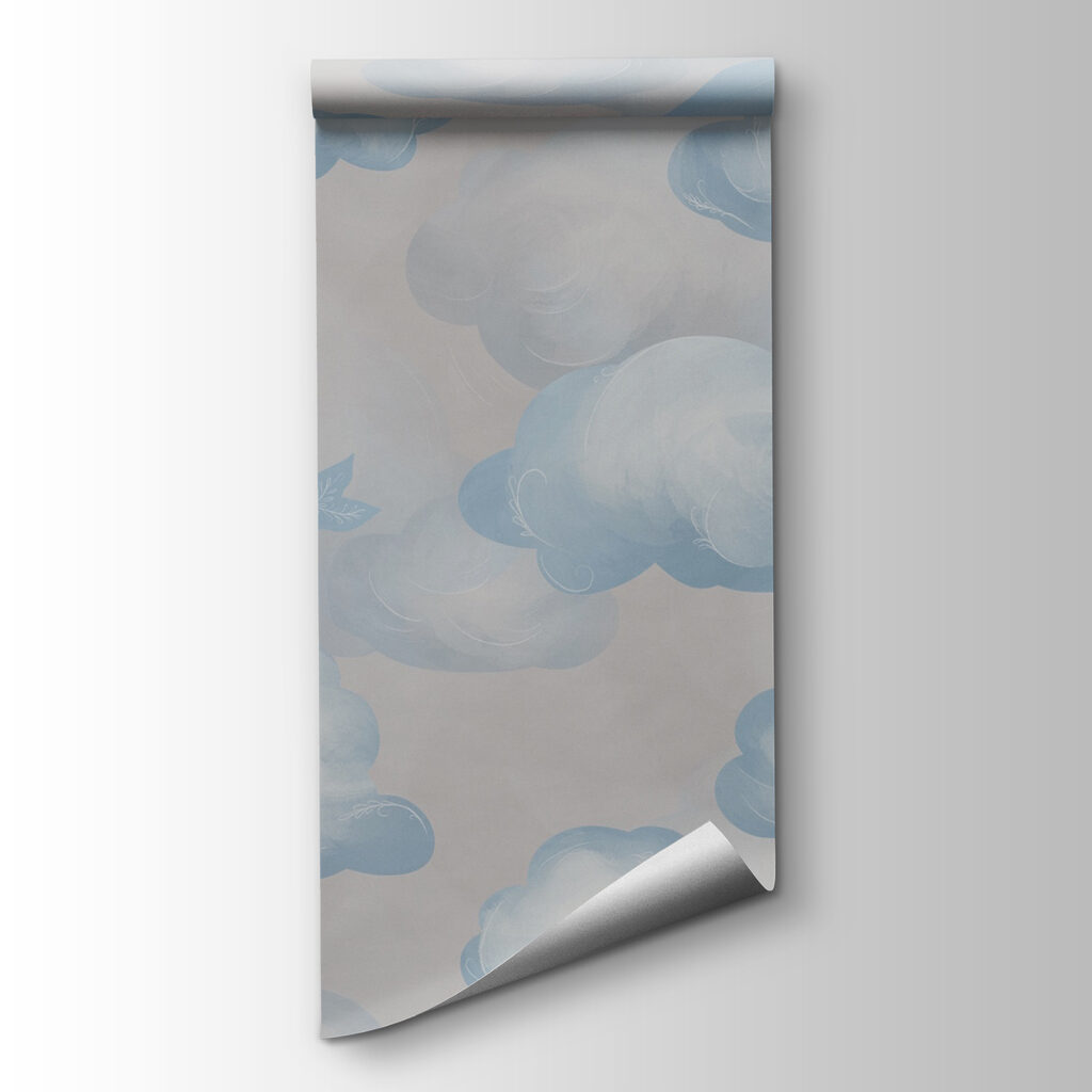 Blue and white clouds and whales