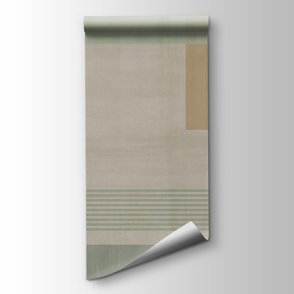 Abstract shapes and soft colors blend