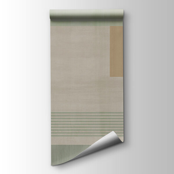 Abstract shapes and soft colors blend