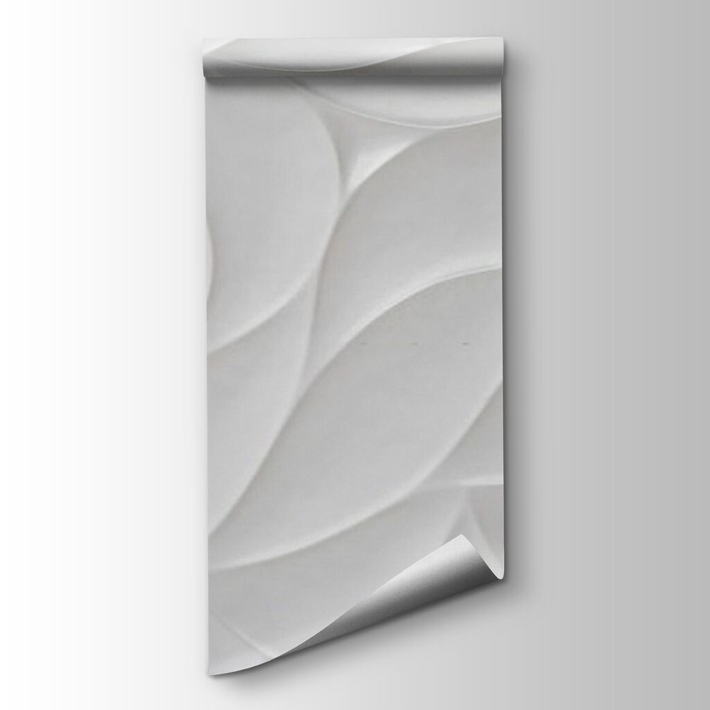 White surface with wavy lines White surface with wavy lines