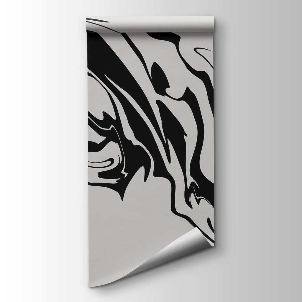 Black and white swirly pattern