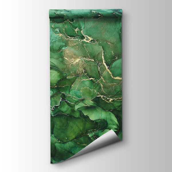 Abstract layers of deep green hues Abstract layers of deep green hues