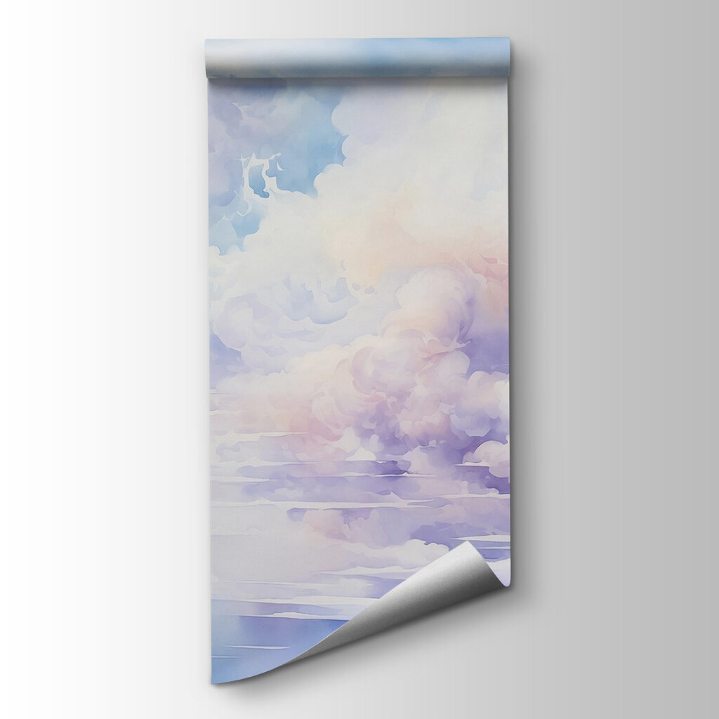 Watercolor painting of clouds