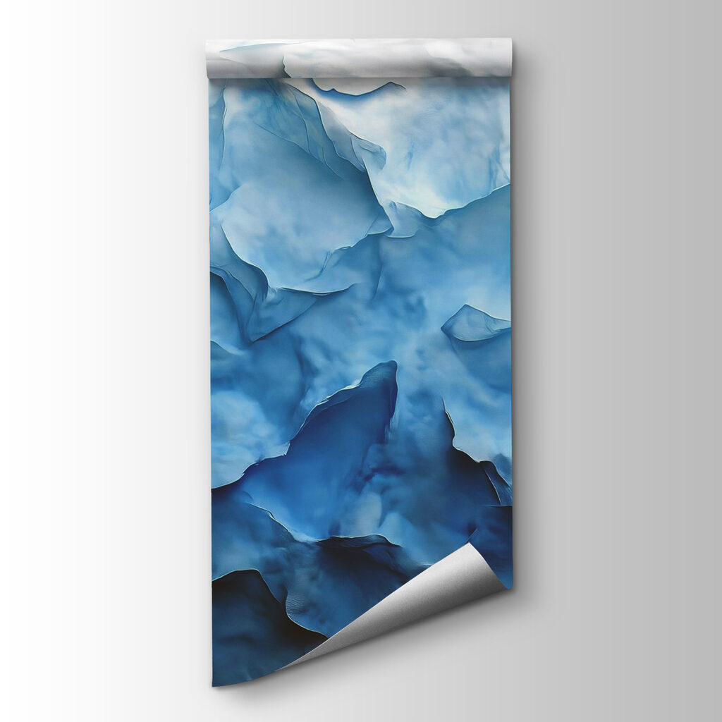 Mountains of textured icy hues Mountains of textured icy hues