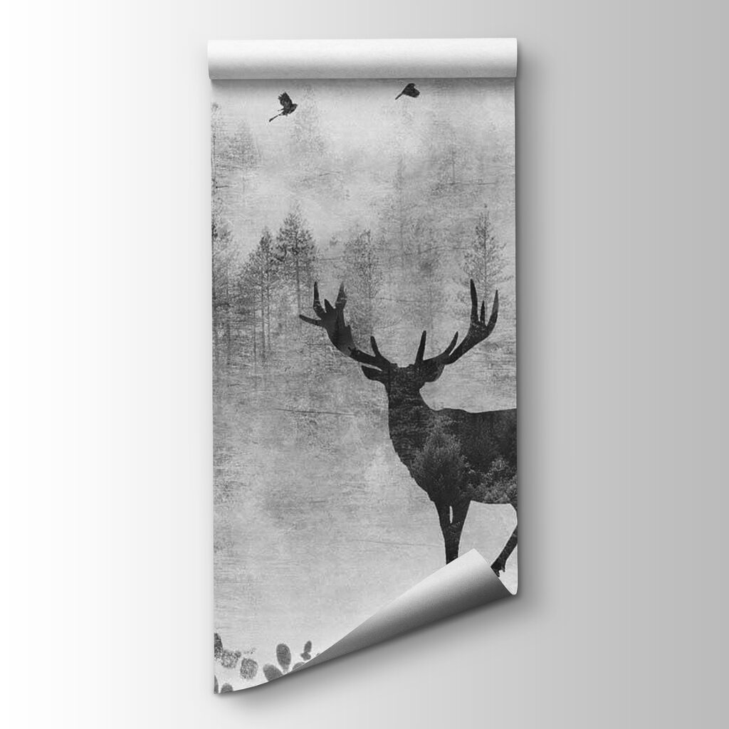 Couple of deers in a forest