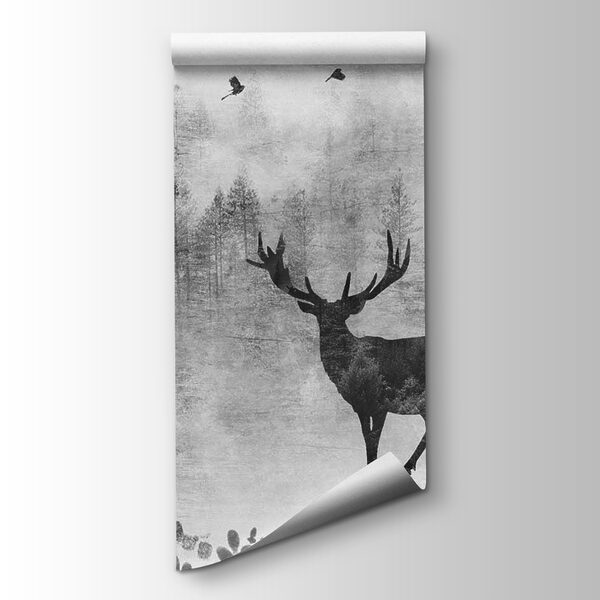 Couple of deers in a forest