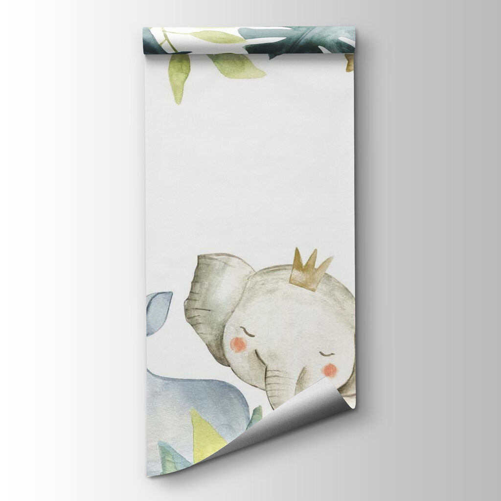 Watercolor frame of animals