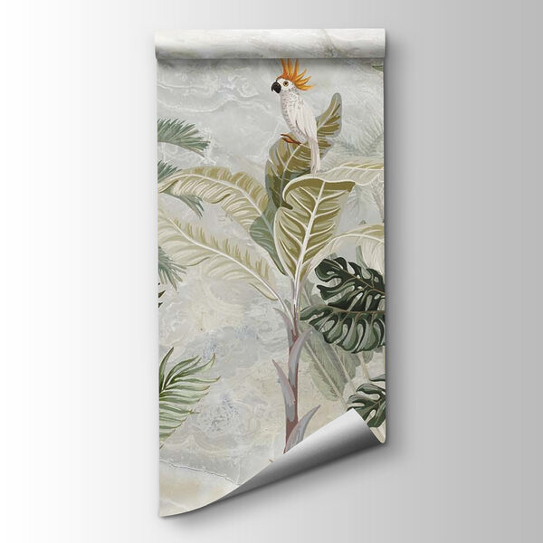 Mural of a tropical forest