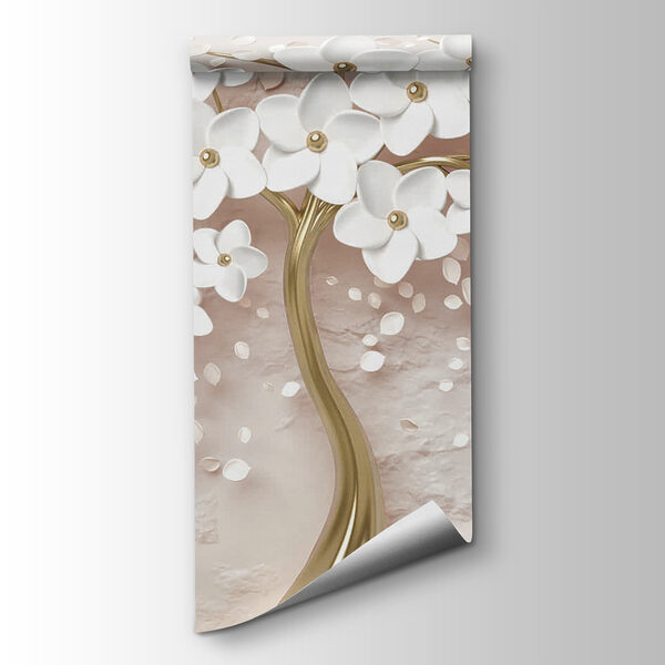 Elegant White Flowers in Elegant Vase