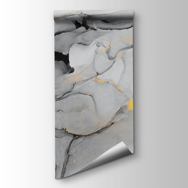 Abstract marbling in black and white