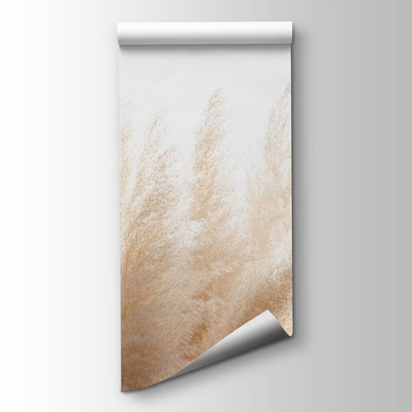 Group of white and brown grass