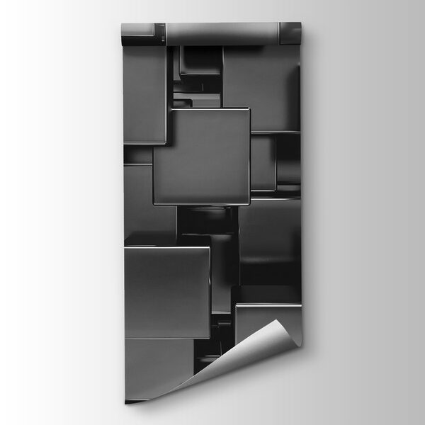 Group of black cubes