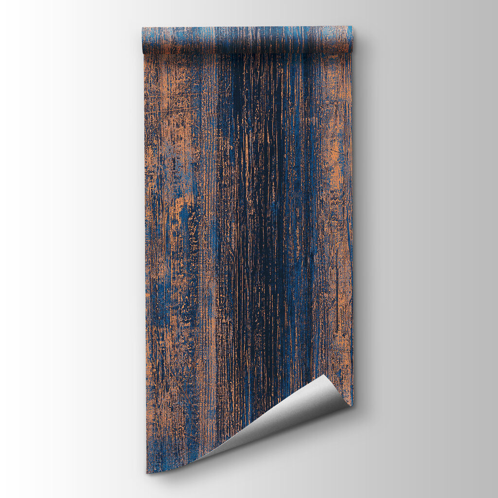 Blue and orange striped surface