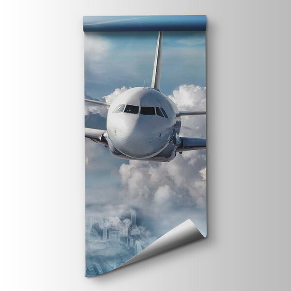 An airplane flying in the sky An airplane flying in the sky