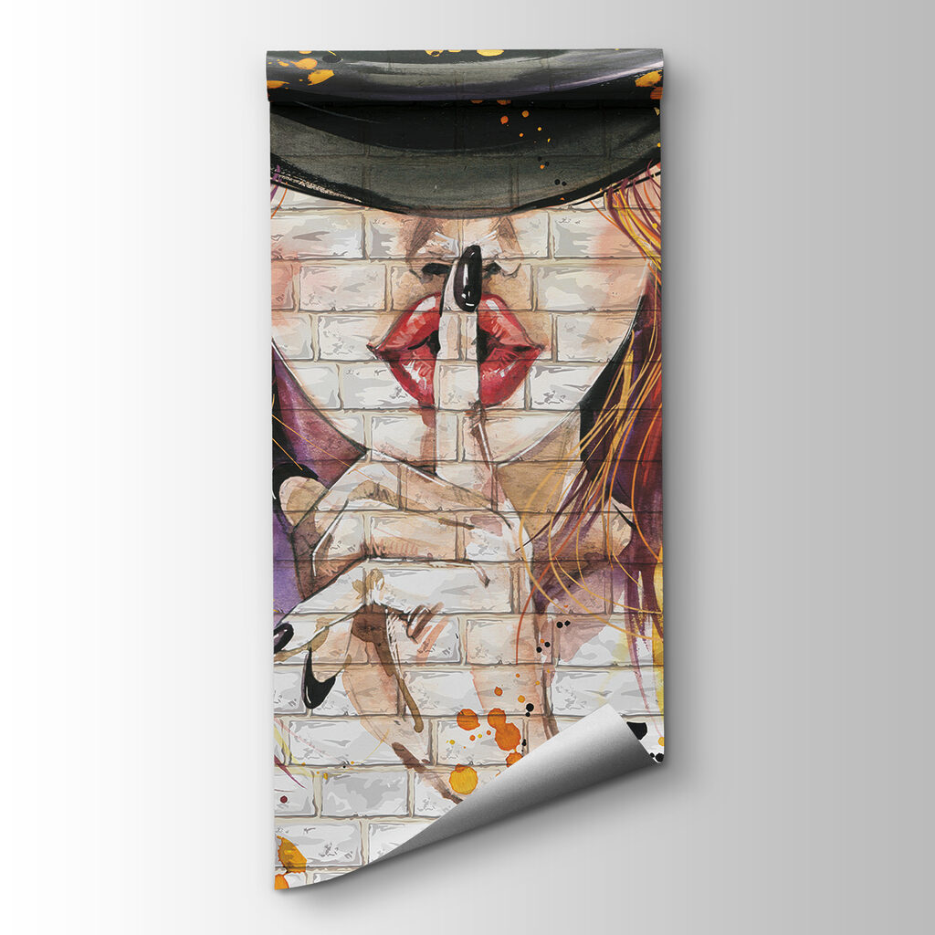 Painting of a woman with a hat