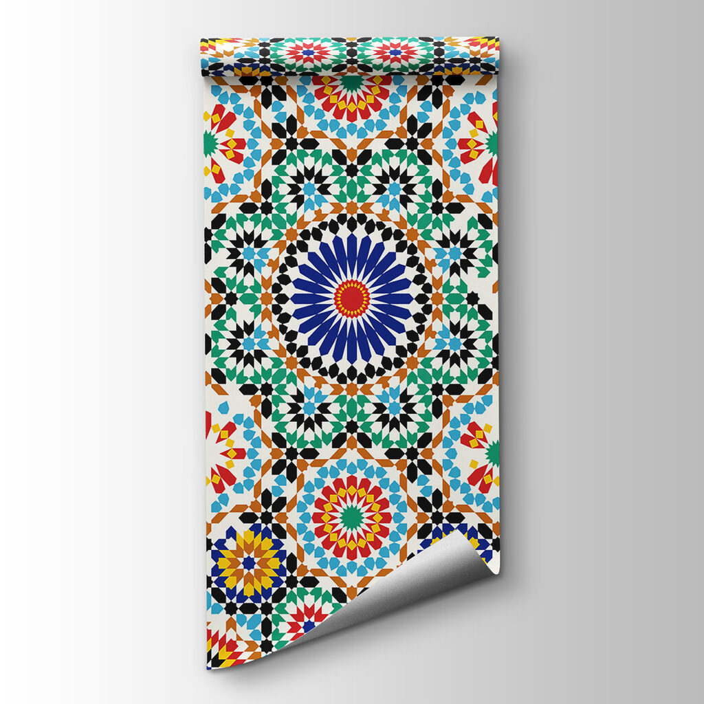 Colorful pattern on a white background