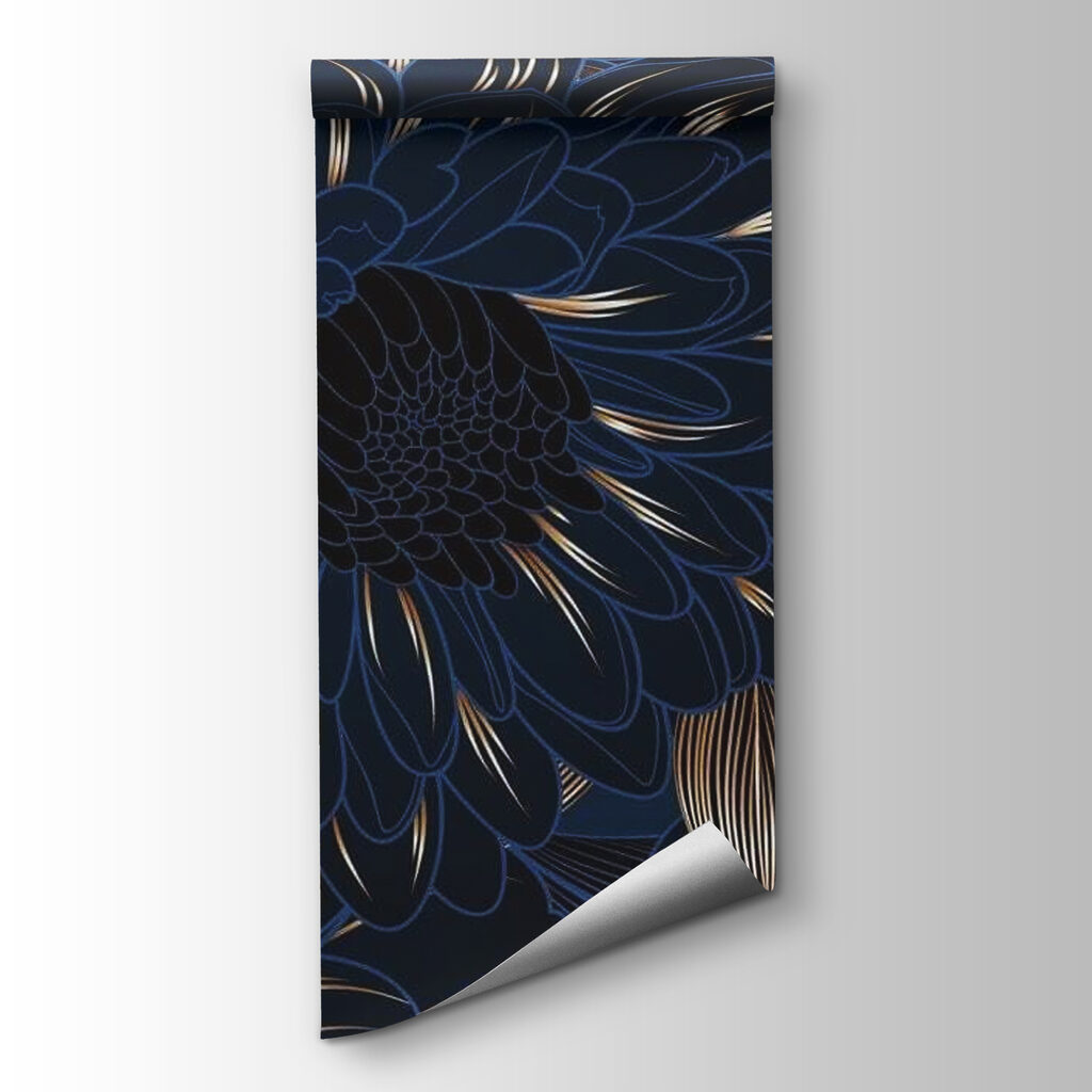 Elegant floral design on dark background Elegant floral design on dark background
