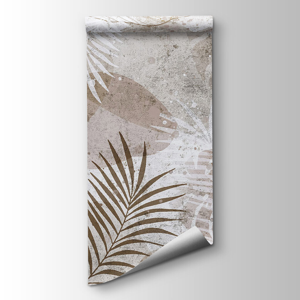 Elegant botanical patterns in neutral tones