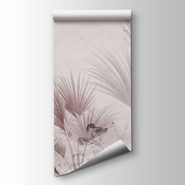 Elegant palm leaves on a soft background